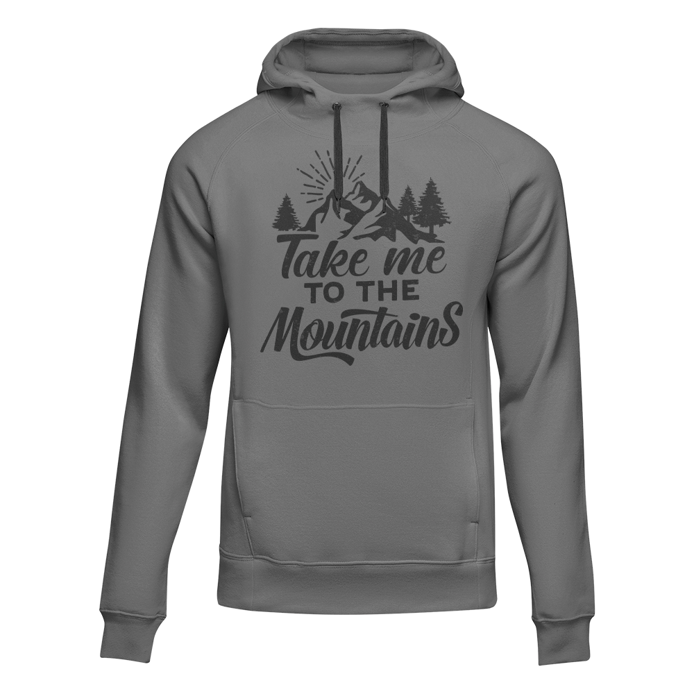 Hiking Take Me To The Mountains Adult Fleece Hooded Sweatshirt