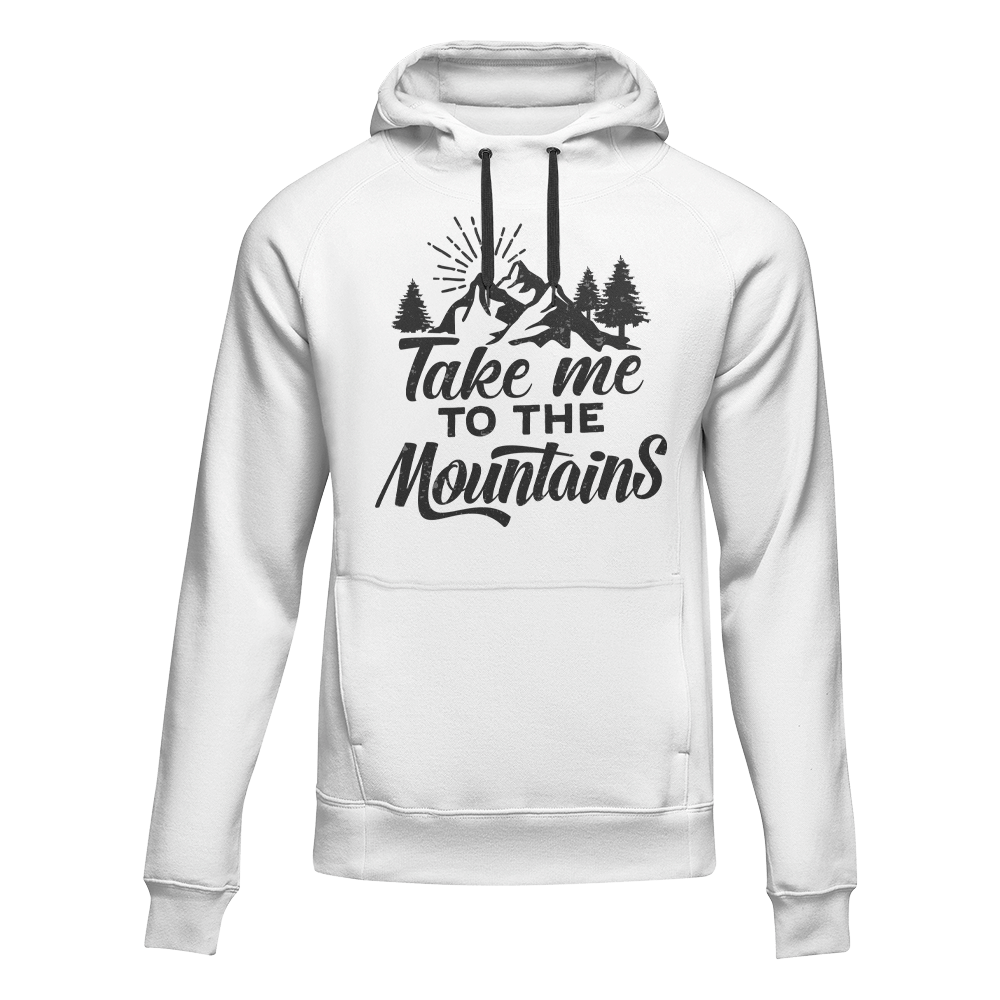 Hiking Take Me To The Mountains Adult Fleece Hooded Sweatshirt