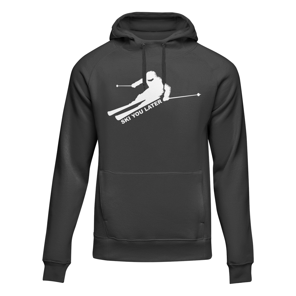 Ski You Later Adult Fleece Hooded Sweatshirt