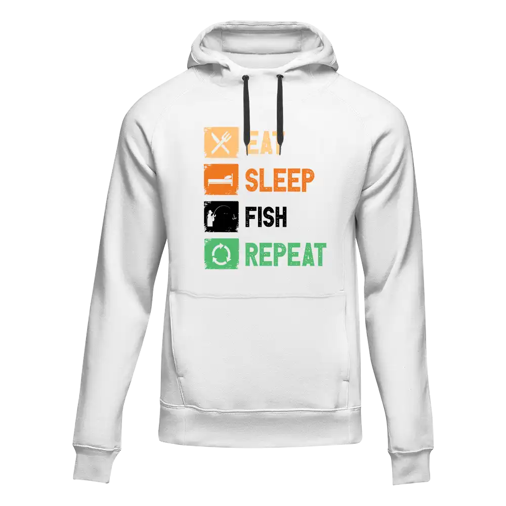 Eat Sleep Fishing Repeat Unisex Hoodie