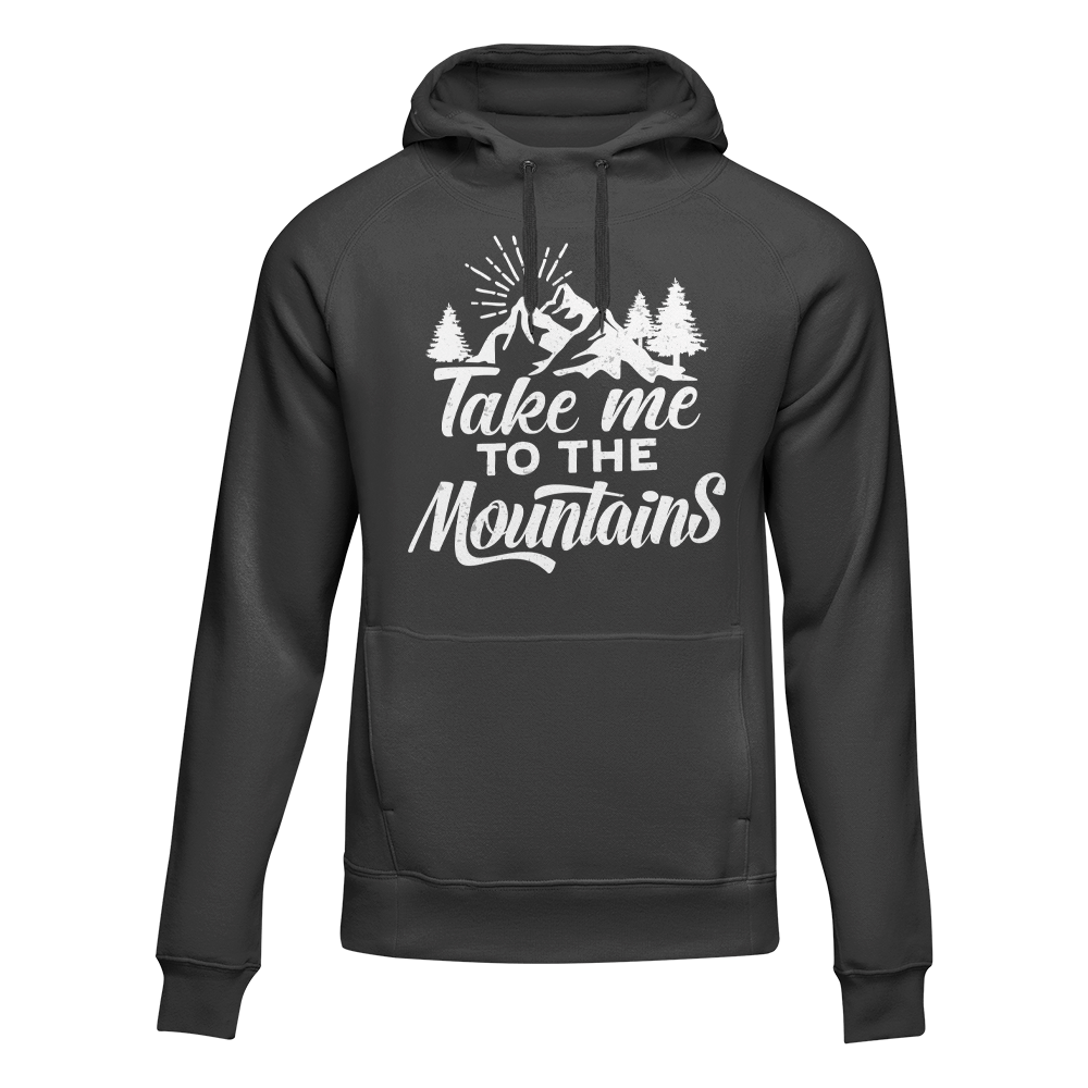 Hiking Take Me To The Mountains Adult Fleece Hooded Sweatshirt