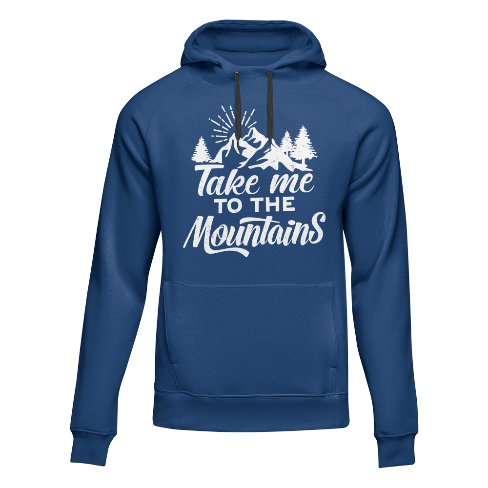 Hiking Take Me To The Mountains Adult Fleece Hooded Sweatshirt