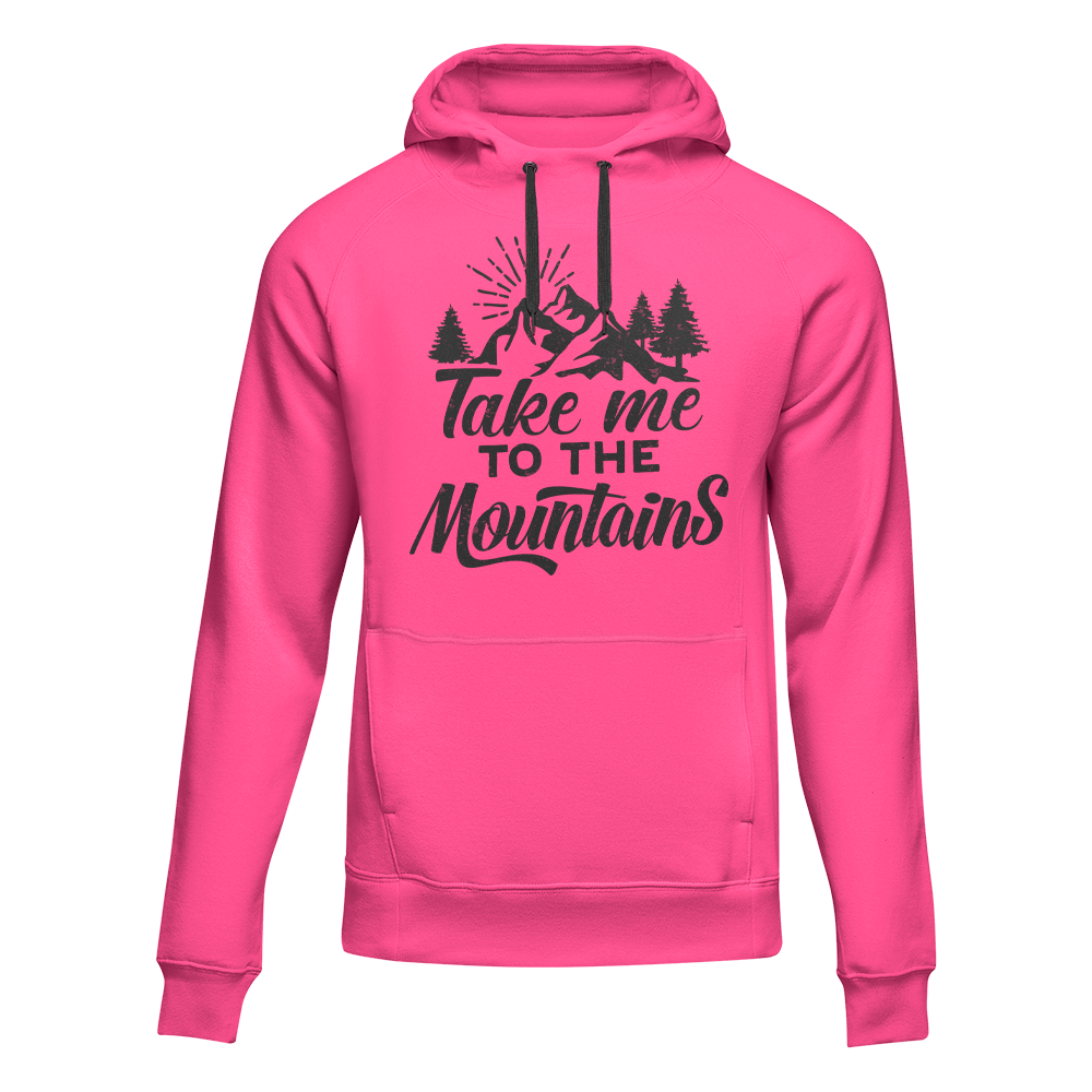 Hiking Take Me To The Mountains Adult Fleece Hooded Sweatshirt